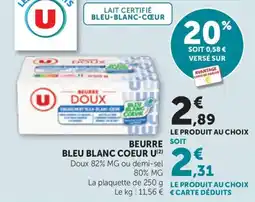 Maximarché Beurre bleu blanc coeur u offre