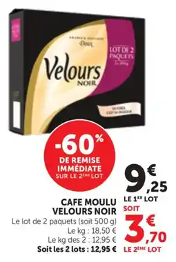 Maximarché Cafe moulu velours noir offre