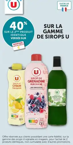 Maximarché Sur la gamme de sirops u offre
