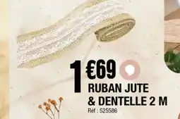La Foir'Fouille Ruban jute & dentelle 2 m offre