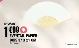 La Foir'Fouille Eventail papier bois offre