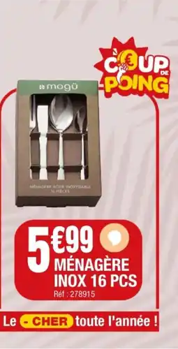 La Foir'Fouille Menagere acier inoxydable 16 pieces offre