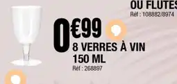 La Foir'Fouille 8 verres à vin offre