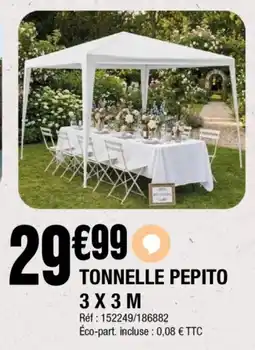 La Foir'Fouille Tonnelle pepito 3x3m offre