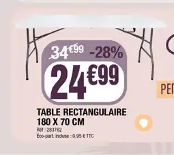 La Foir'Fouille Table rectangulaire offre