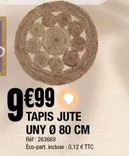 La Foir'Fouille Tapis jute uny offre