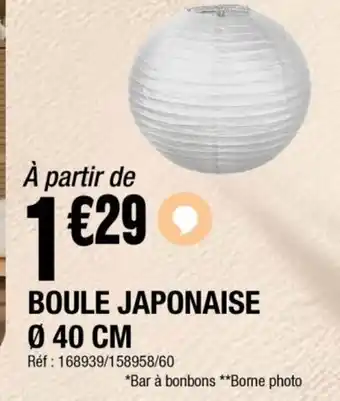 La Foir'Fouille Boule japonaise offre
