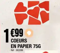 La Foir'Fouille Coeurs en papier offre