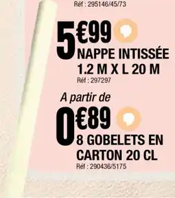 La Foir'Fouille Nappe intissée offre