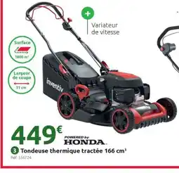 Mr Bricolage POWERED BY HONDA Tondeuse thermique tractée offre