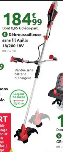 Mr Bricolage EINHELL Débroussailleuse sans fil Agillo 18/200 18V offre