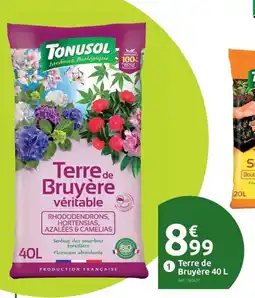 Mr Bricolage TONUSOL Terre de Bruyère offre