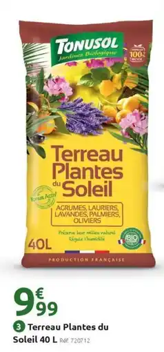 Mr Bricolage TONUSOL Terreau Plantes Soleil offre