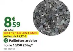 Mr Bricolage Paillettes ardoise noire offre
