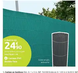 Mr Bricolage Canisse PVC double face offre