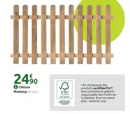 Mr Bricolage Clôture Mustang offre