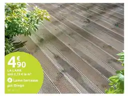 Mr Bricolage Lame terrasse pin Diego offre