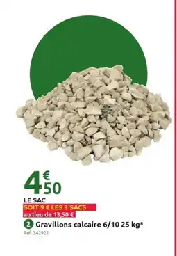 Mr Bricolage Gravillons calcaire offre