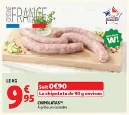 Auchan Supermarché Chipolatas offre