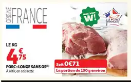 Auchan Supermarché Porc: longe sans os offre