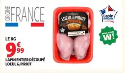 Auchan Supermarché LOEUL & PIRIOT Lapin entier découpé offre