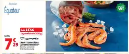 Auchan Supermarché Crevettes entières cuites réfrigérées offre