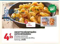 Auchan Supermarché Crevettes décortiquées cuites réfrigérées offre
