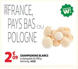 Auchan Supermarché Champignons blancs offre