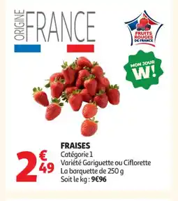 Auchan Supermarché Fraises offre