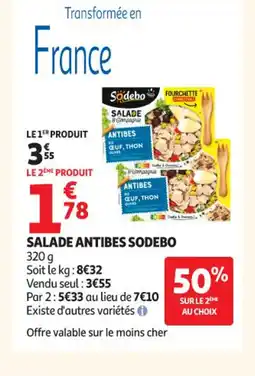 Auchan Supermarché SODEBO Salade antibes offre
