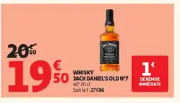 Auchan Supermarché JACK DANIEL'S OLD N°7 Whisky offre
