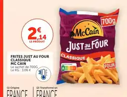 Utile MC CAIN Frites just au four classique offre