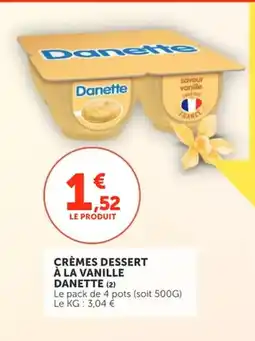 Utile DANETTE Crèmes dessert à la vanille offre