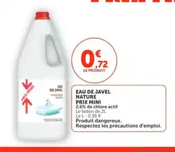 Utile Eau de javel nature prix mini offre