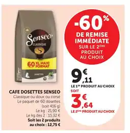 Bi1 SENSEO Cafe dosettes offre