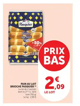 Bi1 PASQUIER Pain au lait brioche offre
