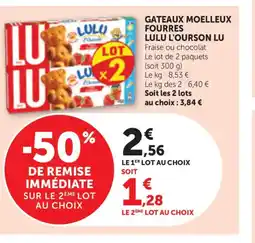 Bi1 LU Gateaux moelleux fourres lulu l'ourson offre