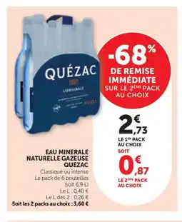 Bi1 QUÉZAC Eau minerale naturelle gazeuse offre