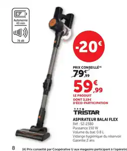 Bi1 TRISTAR Aspirateur balai flex offre