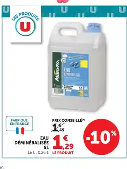 Bi1 Eau déminéralisée offre