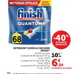 Bi1 FINISH Detergent vaisselle machine offre