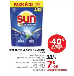 Bi1 SUN Detergent vaisselle machine offre
