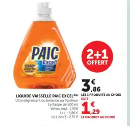 Bi1 PAIC Liquide vaisselle offre
