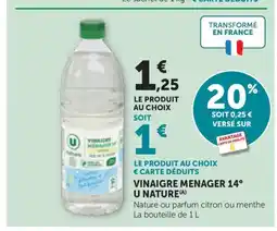 Bi1 Vinaigre menager 14° u nature offre