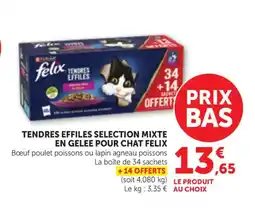 Bi1 FELIX Tendres effiles selection mixte en gelee pour chat offre