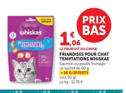 Bi1 WHISKAS Friandises pour chat temptations offre
