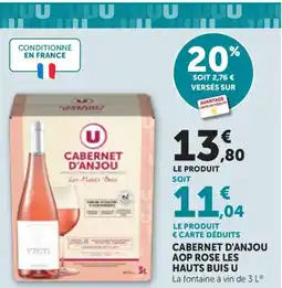 Bi1 U Cabernet d'anjou aop rose les hauts buis offre