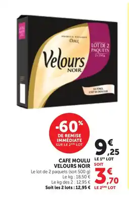 Bi1 Cafe moulu velours noir offre