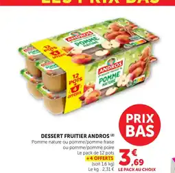 Bi1 ANDROS Dessert fruitier offre