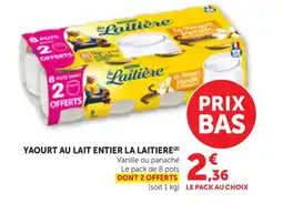 Bi1 LA LAITIERE Yaourt au lait entier offre